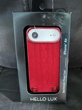 Hello Lux Red Sweater Phone Case for iPhone Air